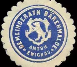 Siegelmarke_Gemeinderath_B&auml;renwalde_-_Amtsh._Zwickau_W0309496