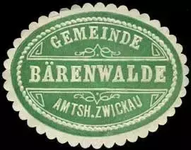 Siegelmarke_Gemeinde_B&auml;renwalde_-_Amtshauptmannschaft_Zwickau_W0253548