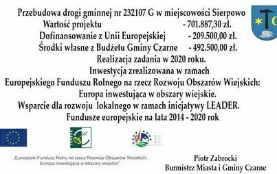 Zdjęcie do Przebudowa drogi gminnej nr 232107 G w miejscowości Sierpowo