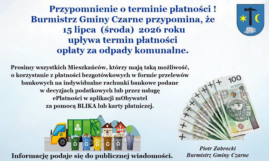 Przypomnienie o&nbsp;terminie płatności !