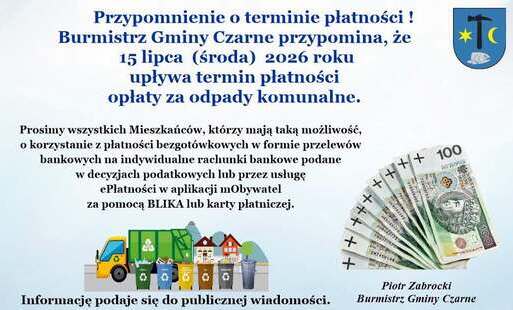Przypomnienie o terminie płatności !