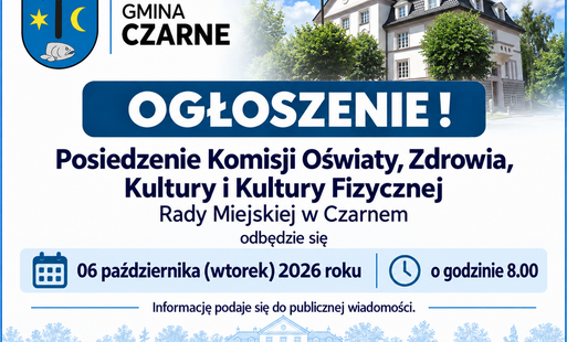 Zdjęcie do Posiedzenie Komisji Oświaty, Zdrowia, Kultury i Kultury Fizycznej Rady Miejskiej w Czarnem