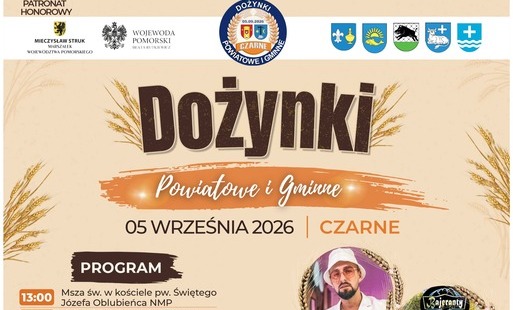 Zdjęcie do Zaproszenie Dożynki Powiatowe i Gminne w Czarnem